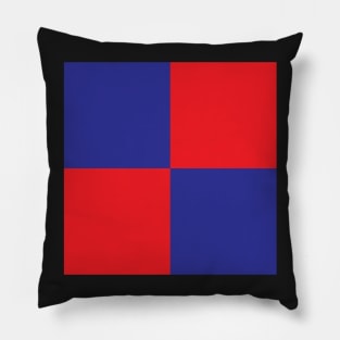 Crystal Palace Red and Blue Checkered Fan Flag Pillow