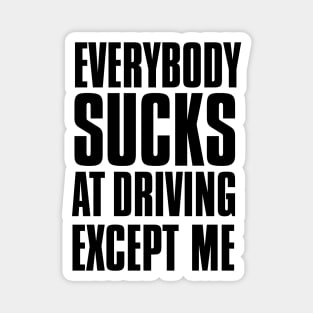 Driving Master: Everybody Sucks at Driving Except Me Magnet