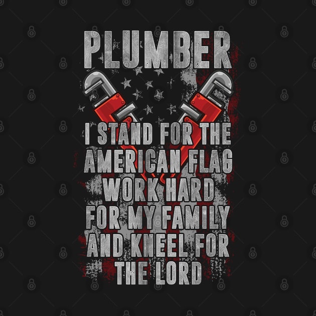 USA Flag Plumber Patriotic by RRADesign