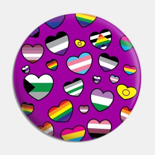 Pride Hearts/LGBTQIA+ Pin