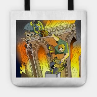 Notre Dame Burning Tote