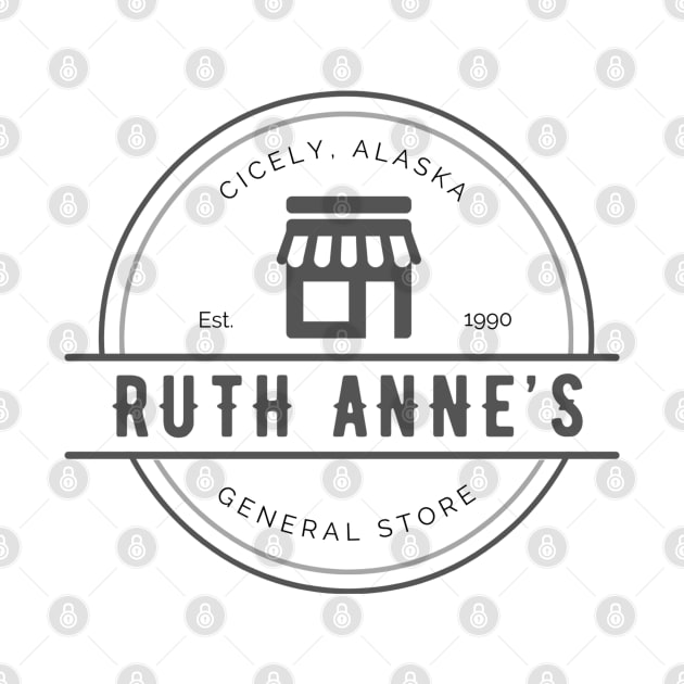 Ruth Anne's General Store Northern Exposure Ruth Anne Fleischman Circle by SonnyBoyDesigns