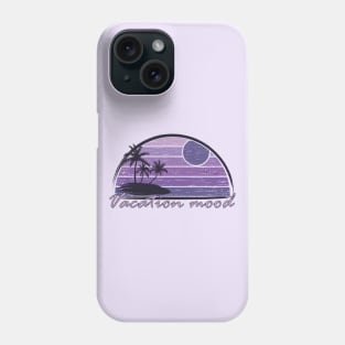 Vintage tropical vacation mood in purple Phone Case