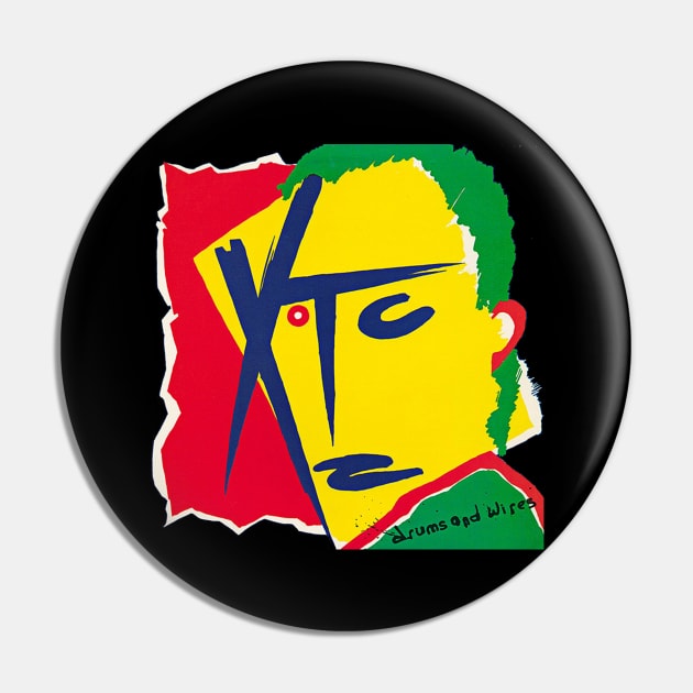 XTC Drum and Wires Pin by The Moon Child