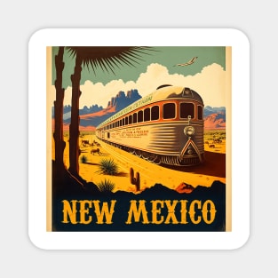 New Mexico Vintage Travel Art Poster Magnet