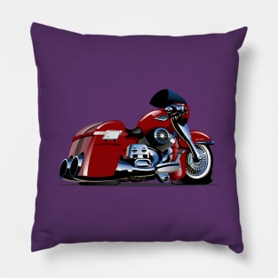 Cartoon Motorbike Pillow