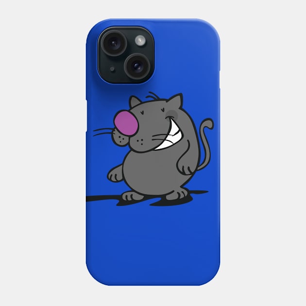 Clever Cat Phone Case by ilaamen