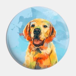 Man's Best Friend, Labrador Illustration Pin