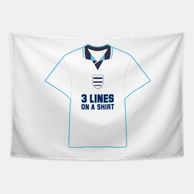 3 LINES ON A SHIRT ON A SHIRT Tapestry by peterdy