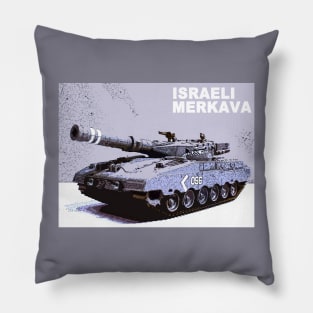 Israeli Merkava Tank (Urban Camo) Pillow