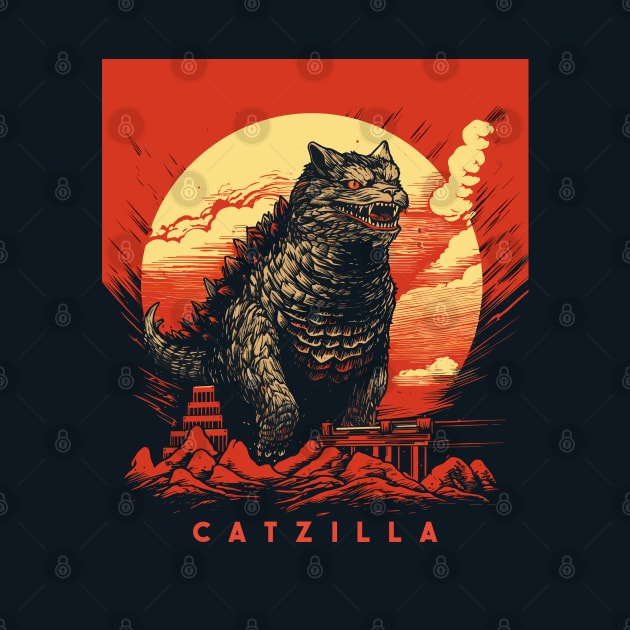 Catzilla by Yopi