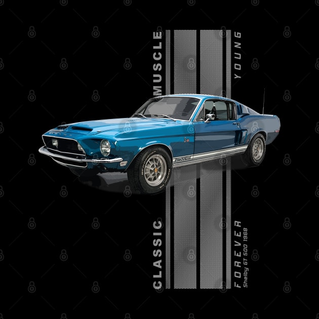 Shelby GT 500 Classic American Muscle Cars Vintage by Jose Luiz Filho