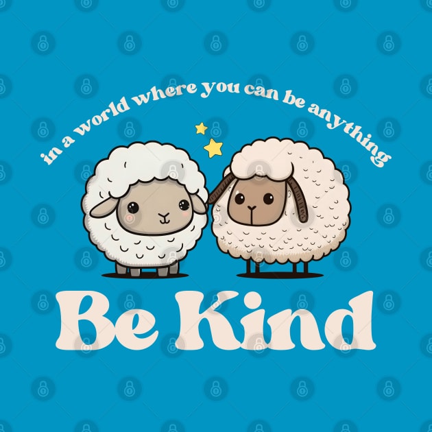 Cute Be Kind Shirt, Unisex sheep shirt, Cute be kind sheep Mascot Tshirts, Gift shirt for sheep lover, Cute friendship shirt by GuavanaboyMerch