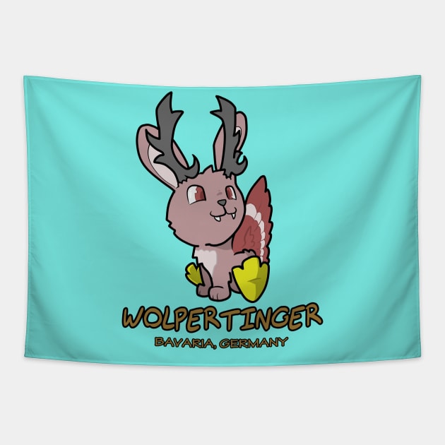 Compendium of Arcane Beasts and Critters - Wolpertinger Tapestry by taShepard