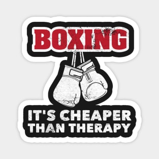 Boxing Funny Cheaper Than Therapy For Boxers Marital Arts Magnet