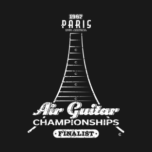 12th Annual Paris Air Guitar Championships 1987 T-Shirt