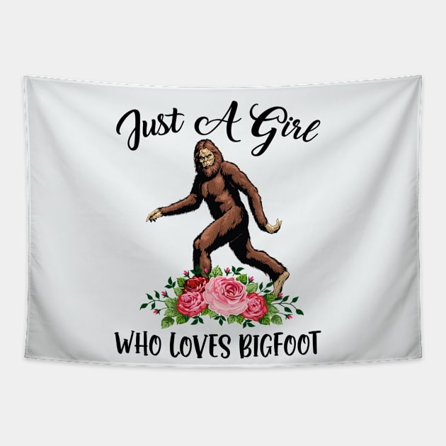 Just a girl who loves Bigfoot Tapestry by JameMalbie