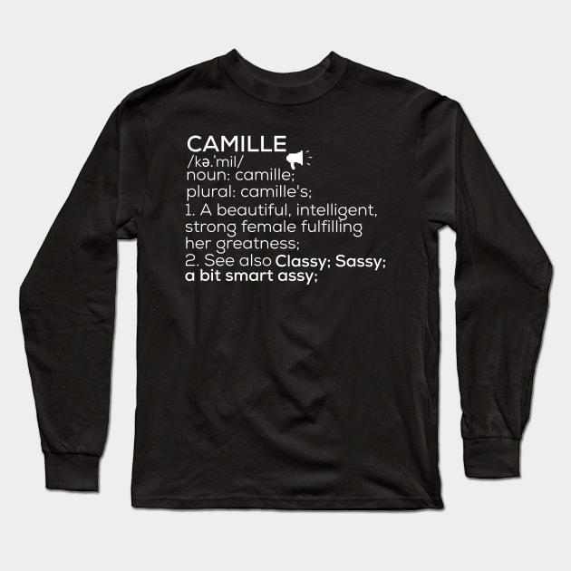 Womens Camille Personalized Name Birthday Gift Essential T-Shirt