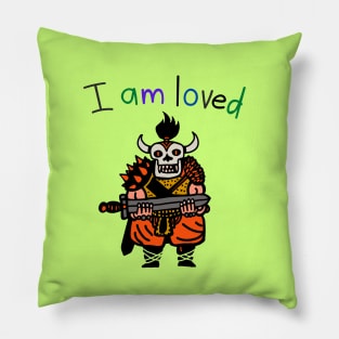 I Am Loved Samurai Warrior Pillow