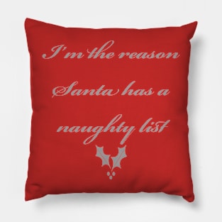 Naughty List Pillow