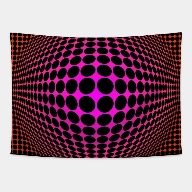 Homage to Vasarely 6 Tapestry by MichaelaGrove