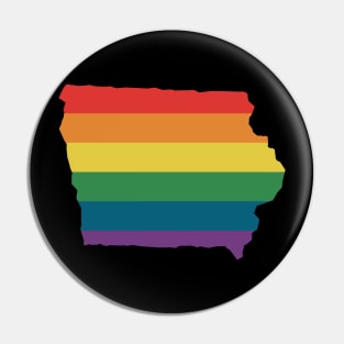 Iowa State Rainbow Pin