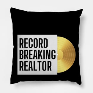 Record Breaking Realtor Pillow