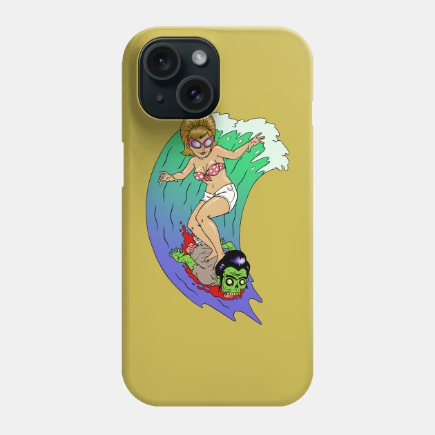 Zombie Surf Phone Case by Joe Oliver Arts