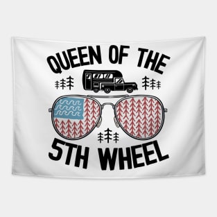 Queen Of The 5th Wheel Funny Camping Tapestry