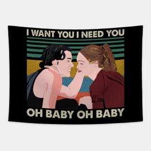 I Want You I Need You Oh Baby Oh Baby Retro Tapestry