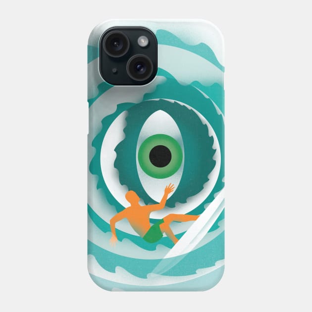 Eye of the wave Phone Case by Neil Webb | Illustrator