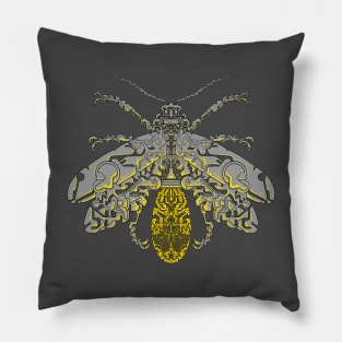 Sci-fi fire fly, art t-shirt Pillow