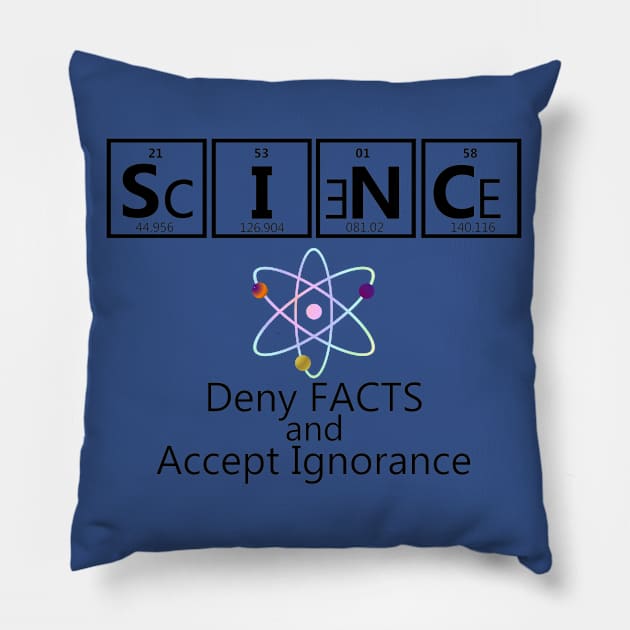 Periodic Table Science Denial Pillow by CharJens