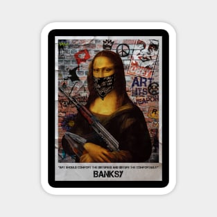 mona lisa art its weapon Magnet