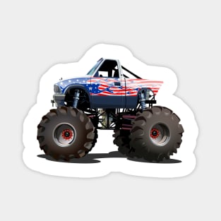 Cartoon monster truck Magnet