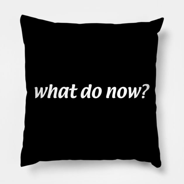 "What Do Now?"  - Always Sunny Pillow by Valley of Oh