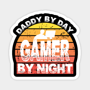 Daddy By Day Gamer By Night Magnet