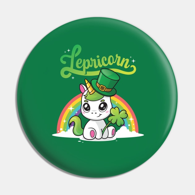 Lepricorn - Leprechaun Unicorn Pin by zoljo