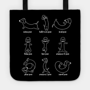 Dog Yoga Pose Funny Design Tote