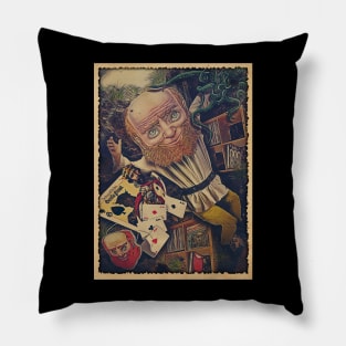 In a Glass House Threads Giant Band T-Shirts, Reflecting Prog-Rock Elegance in Fashion Pillow