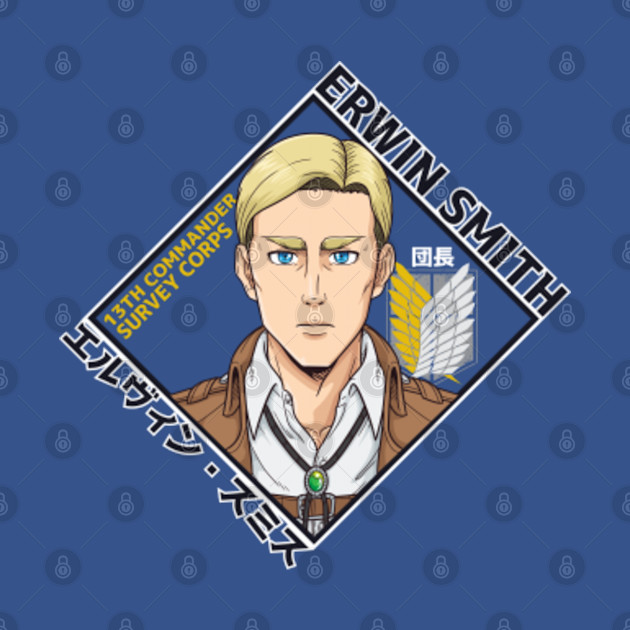 Discover Commander Erwin Smith - Attack On Titan Anime - T-Shirt