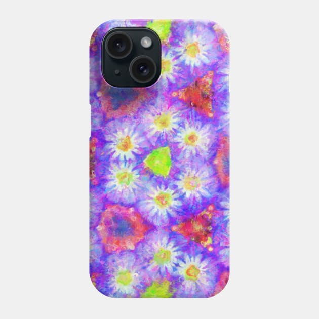 Morning Glory Kaleidoscope Mathematical Abstract Impressionist Painting Phone Case by BonBonBunny