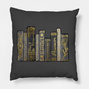 Jane Austen Bookshelf No.5 Pillow