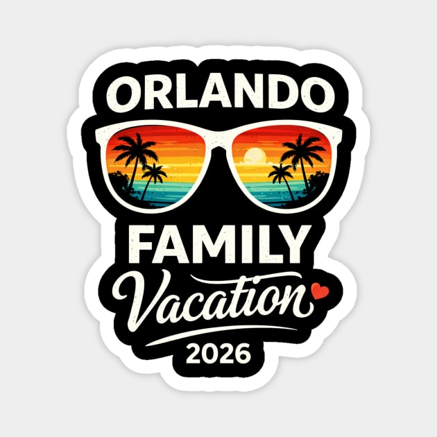 Orlando Family Vacation 2026 Magnet by ArtistTee ⭐⭐⭐⭐⭐