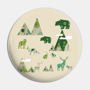 Woodland - Canadian Wildlife Pin