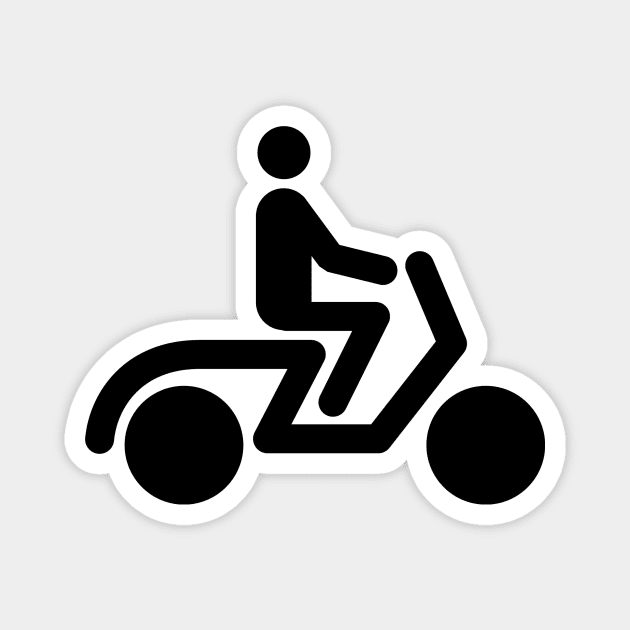 Scooter Icon Magnet by Skatee