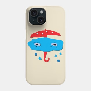 Mushroom umbrella for shiny rainy days Phone Case