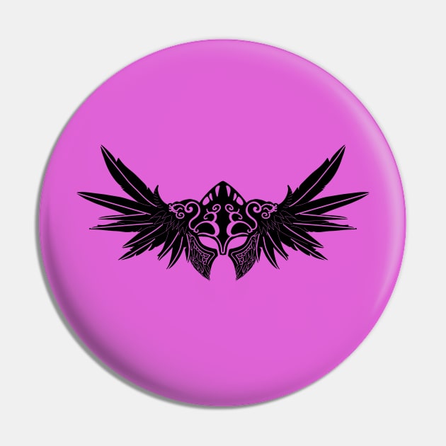 Valkyrie Black Pin by DRevStudios 