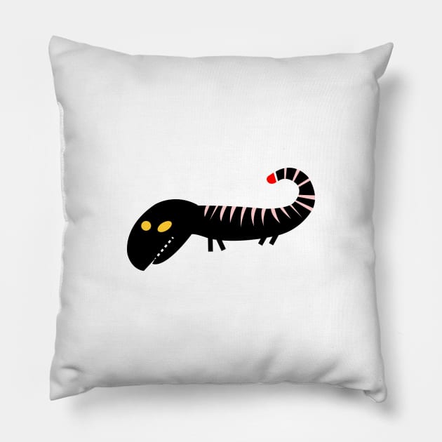 Mister Lizard Pillow by GarrinchaToonz