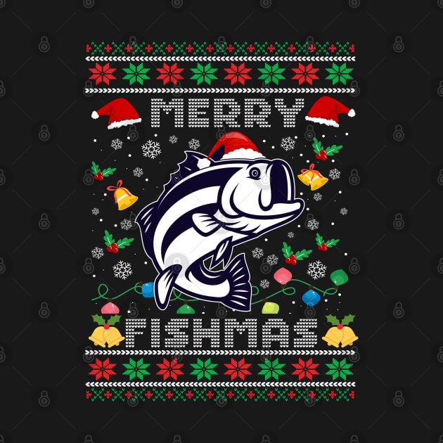 Merry Fishmas - Ugly Christmas Sweater by TsunamiMommy